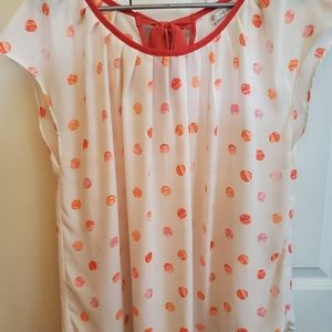 LC Lauren Conrad pleated blouse